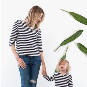 Amour Vert striped super maman top XS